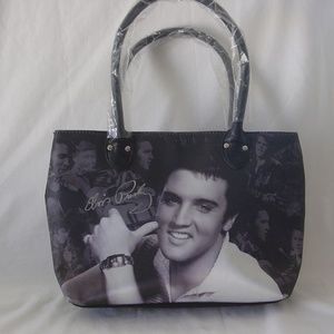 Elvis Presley 100% Satin Tote Bag Brand New Tags